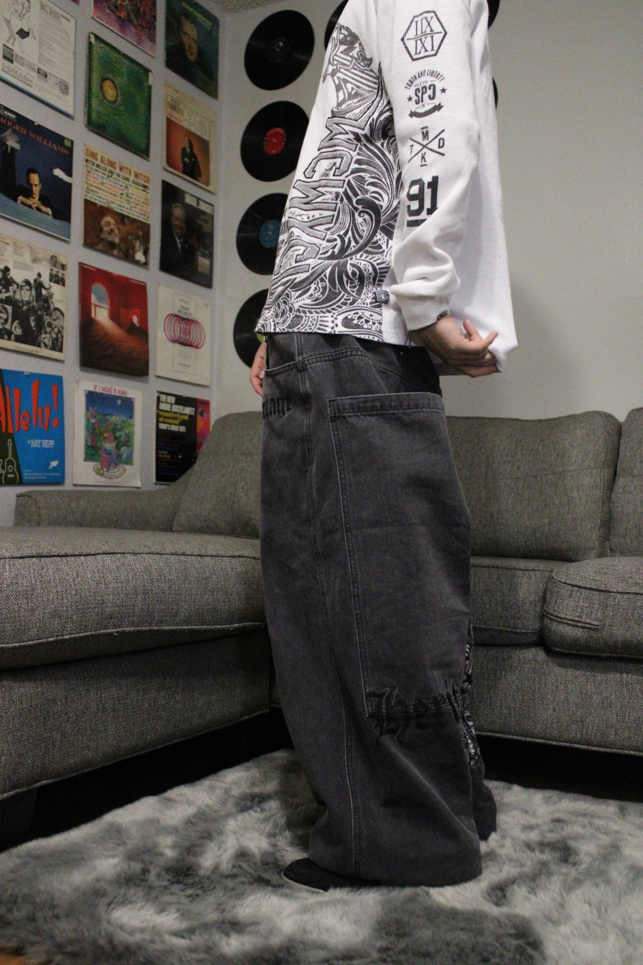 Heritage White Tiger Jeans