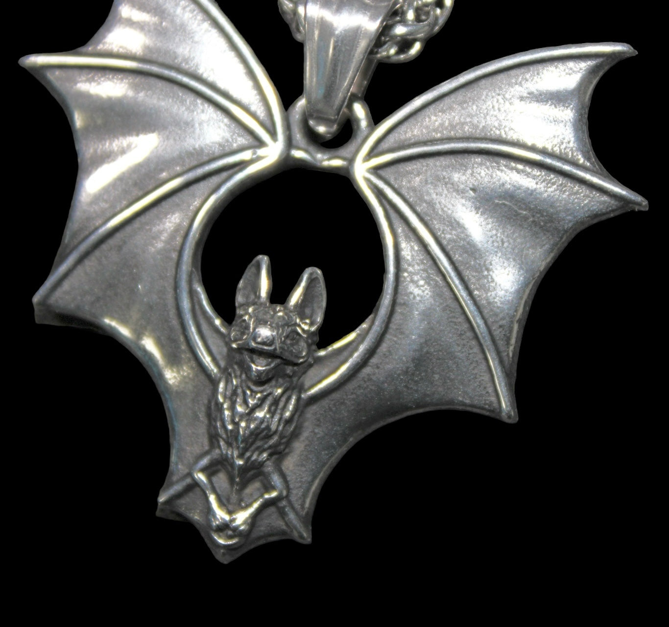Stainless Steel Bat Necklace
