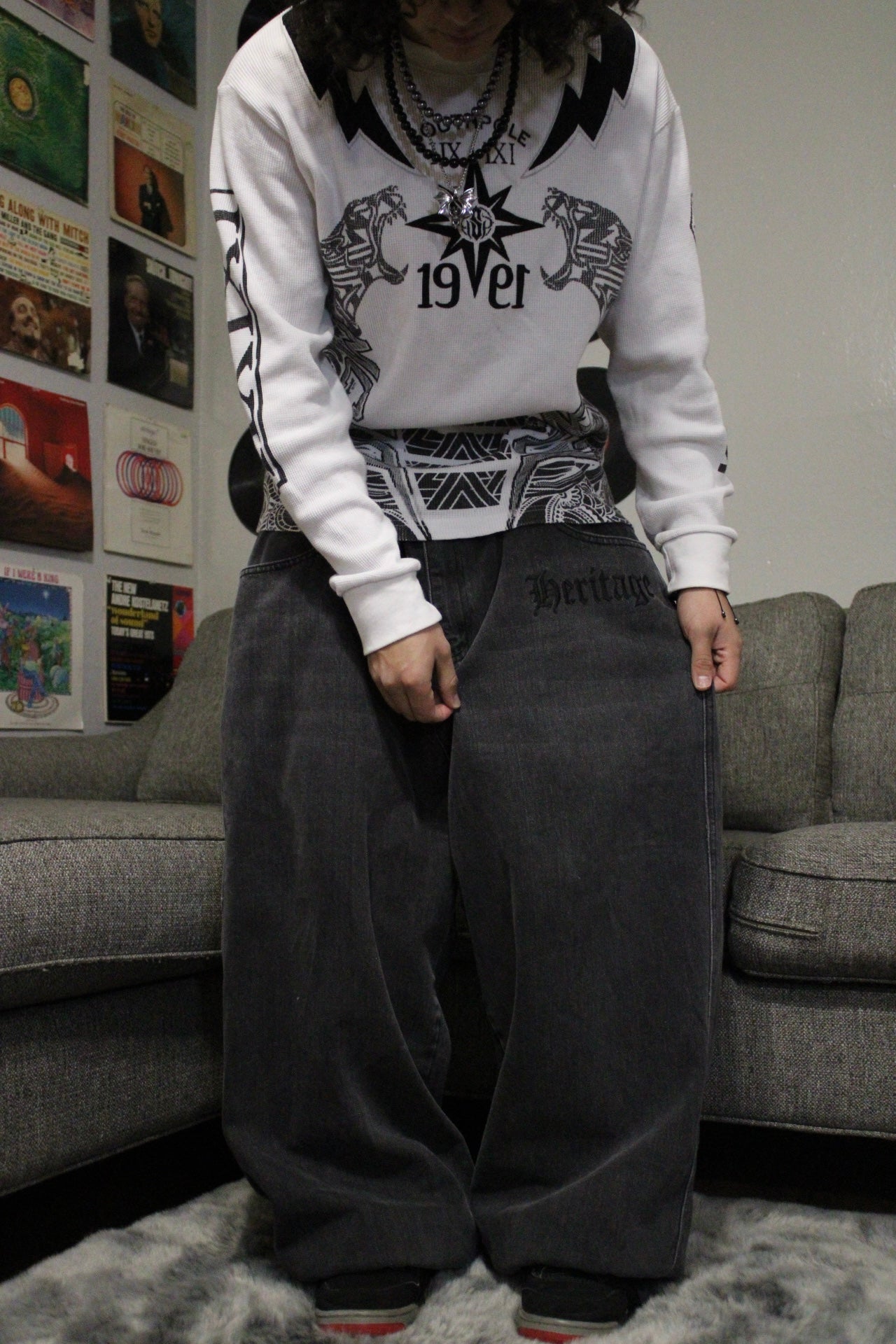 Heritage White Tiger Jeans