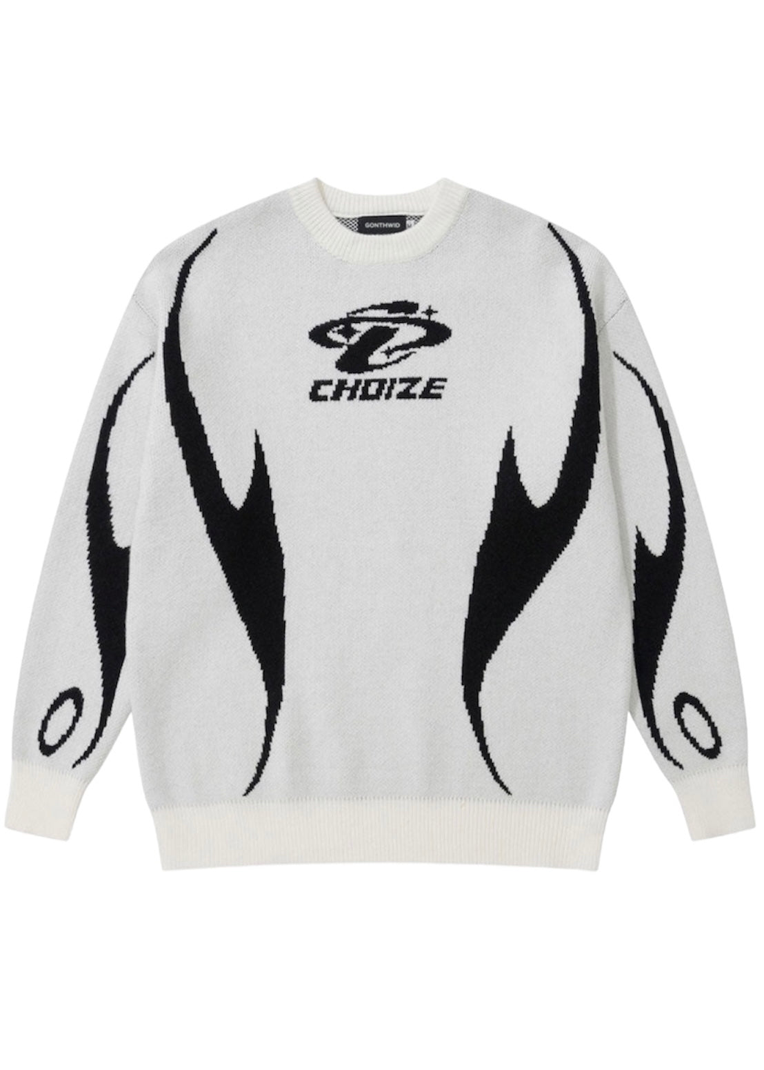 Sports Style Knitted Sweater