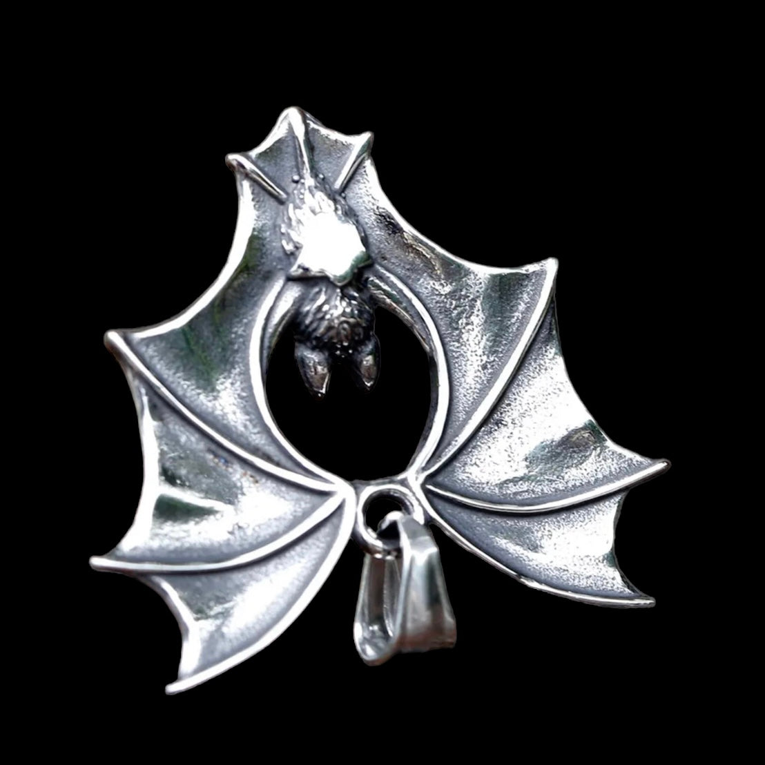 Stainless Steel Bat Necklace