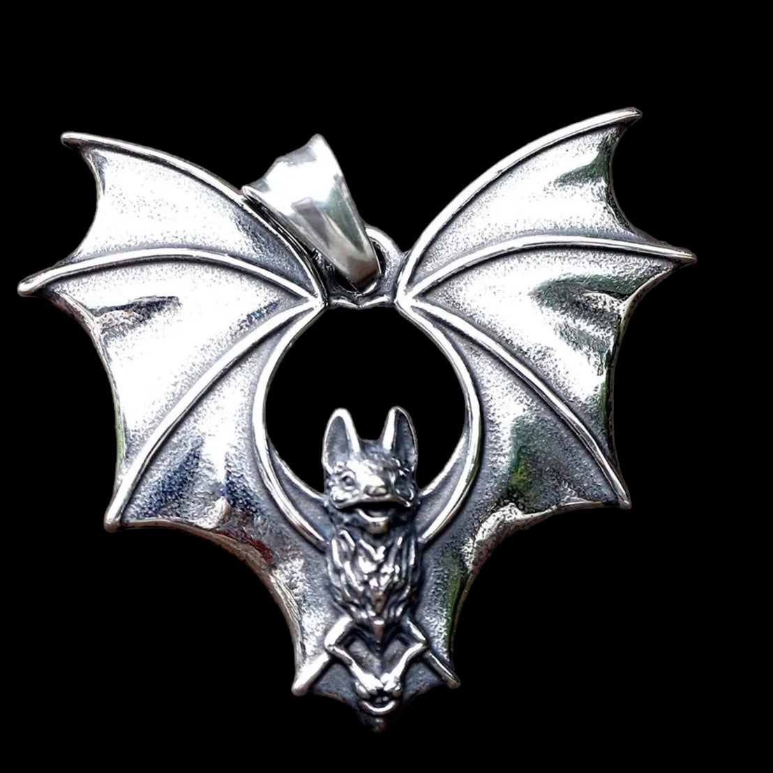Stainless Steel Bat Necklace