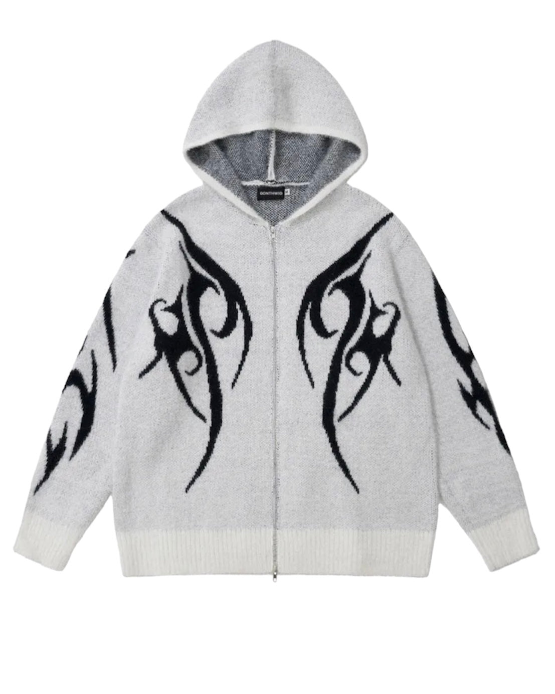 Knitted Zip Up Sweater