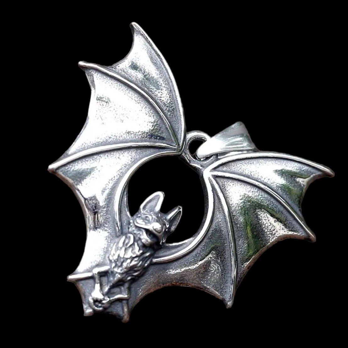 Stainless Steel Bat Necklace