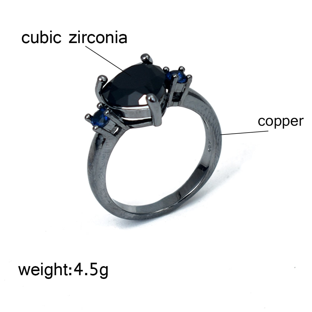 Black Heart Vintage Ring