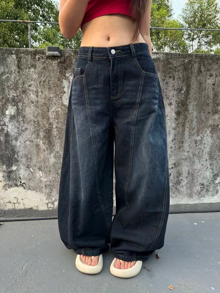 WMN Black Distress Denim