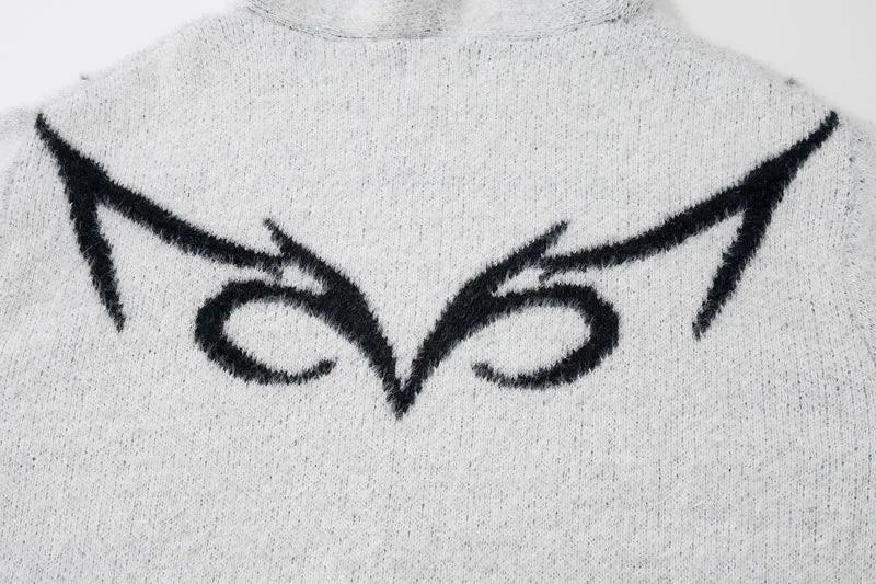 Knitted Zip Up Sweater