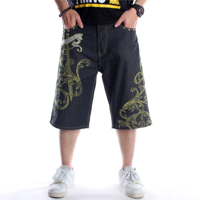 Men's Golden Wings Denim Shorts