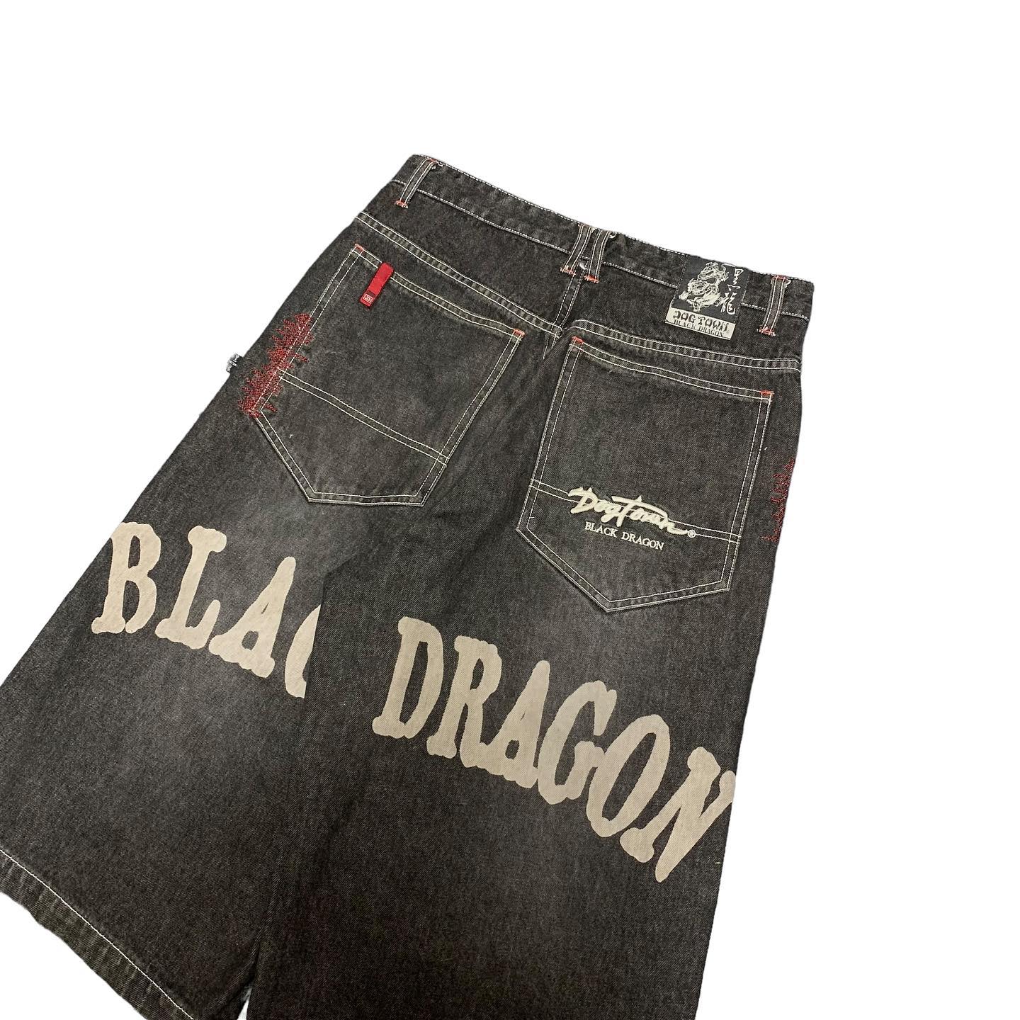Black Dragon Denim Jorts