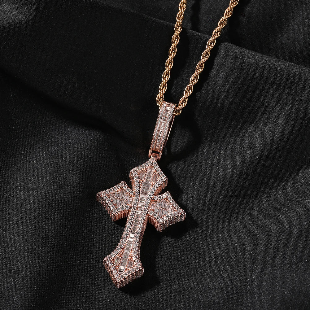 Rhinestone Cross Necklace