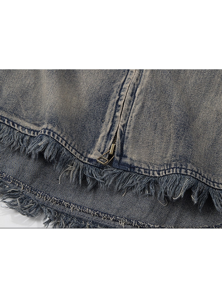 Cropped Denim Shirt