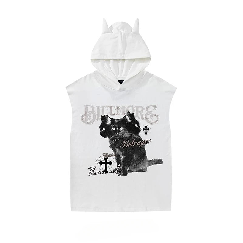 3 Headed Crop Hoodie