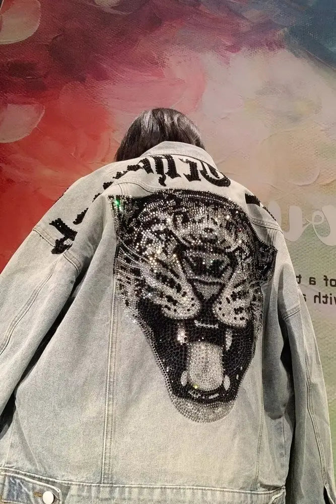Leopard Rhinestone Jacket