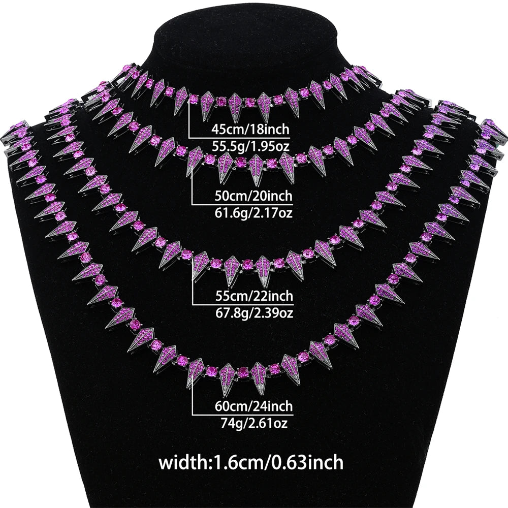Heritage Purple Rhinestone Chain