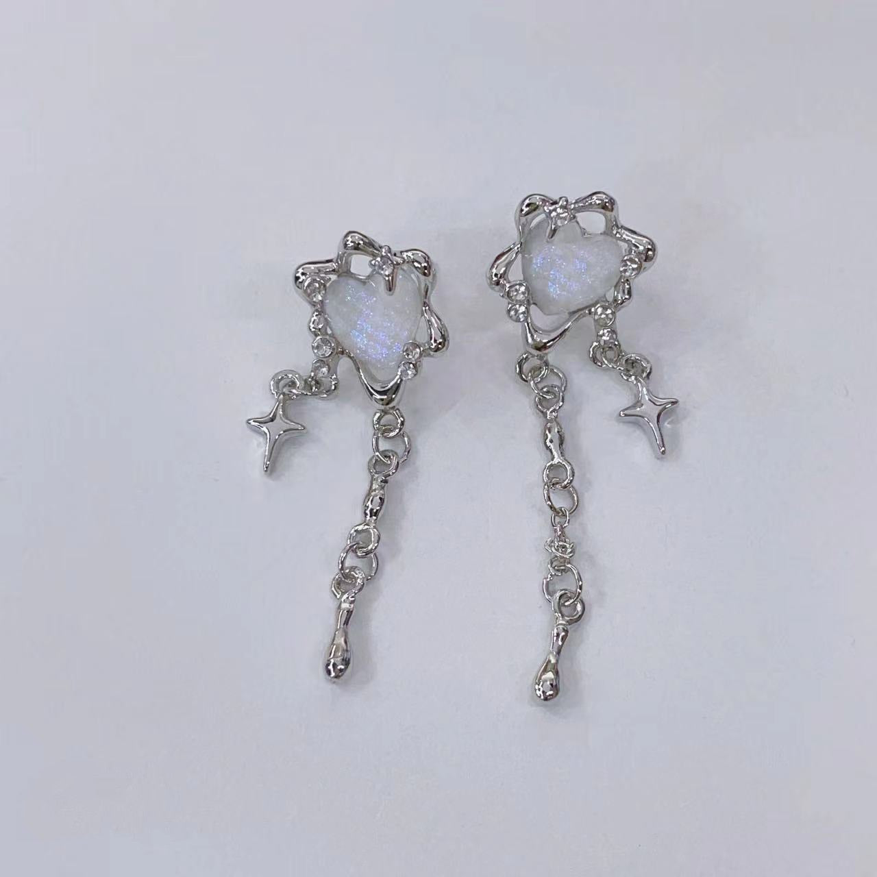 Star Heart Earrings