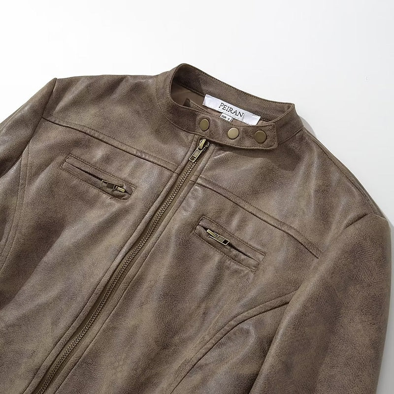 Cropped Leather jacket