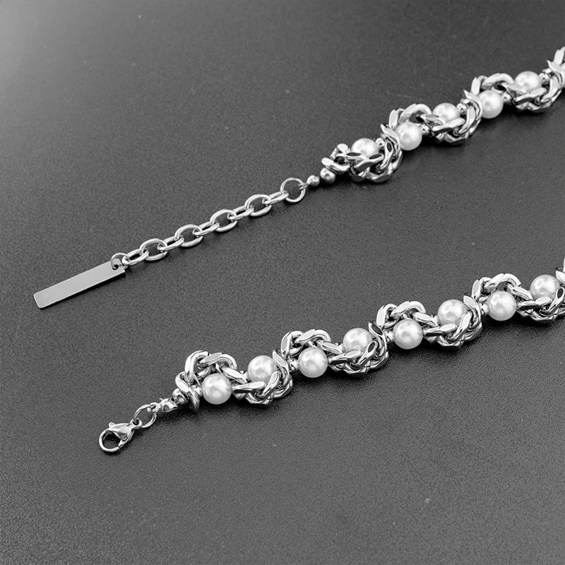 Silver Pearl Necklace