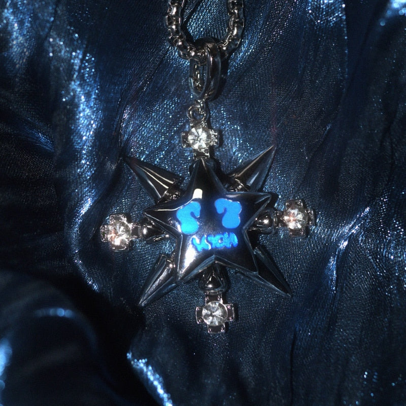 Adjustable Thorn Star Ring And Necklace