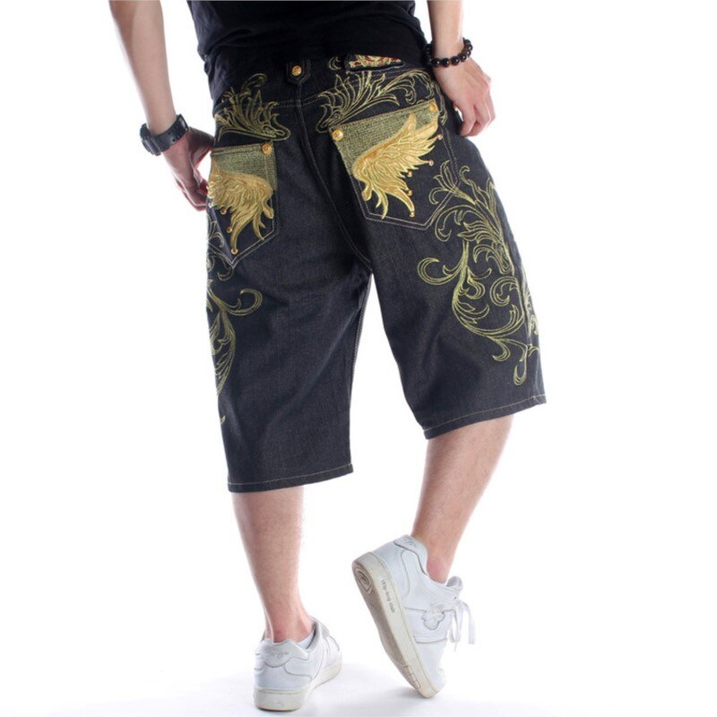Men's Golden Wings Denim Shorts