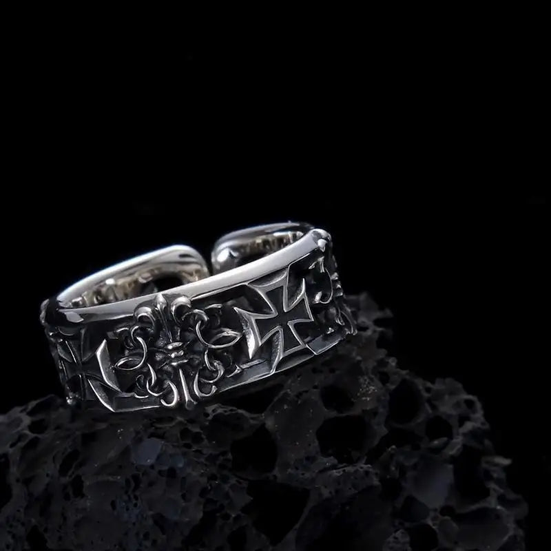 Iron Cross Adjustable Ring