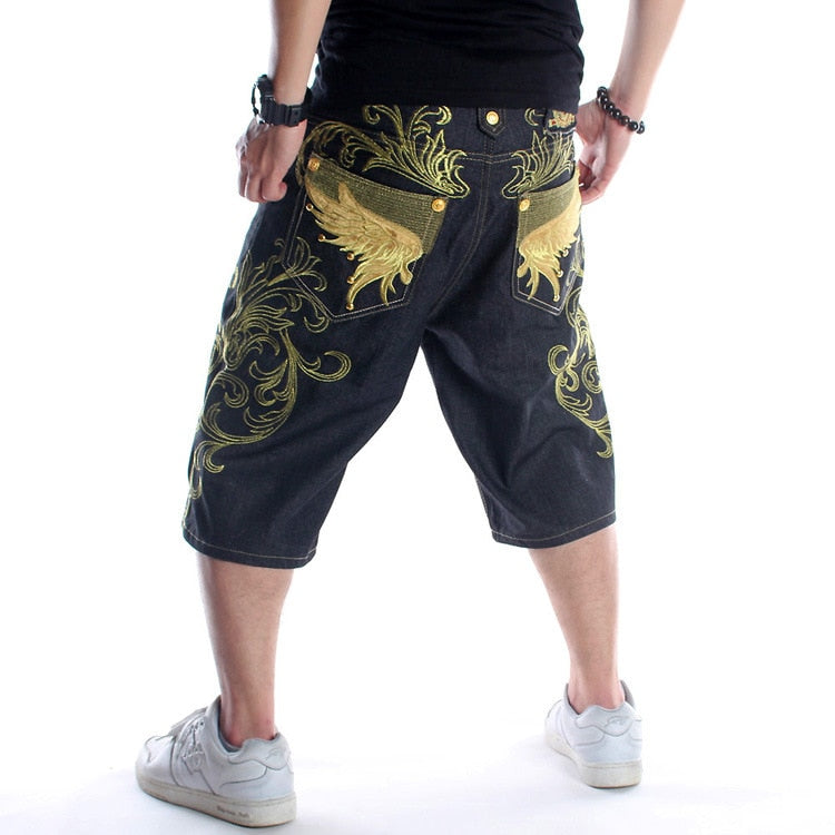 Men's Golden Wings Denim Shorts