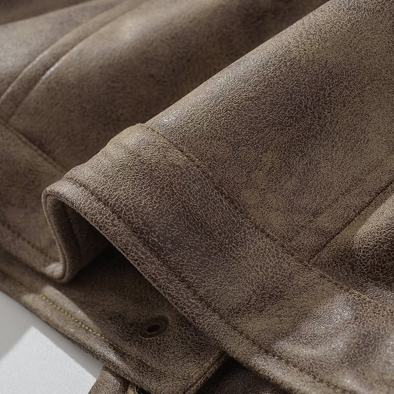 Cropped Leather jacket