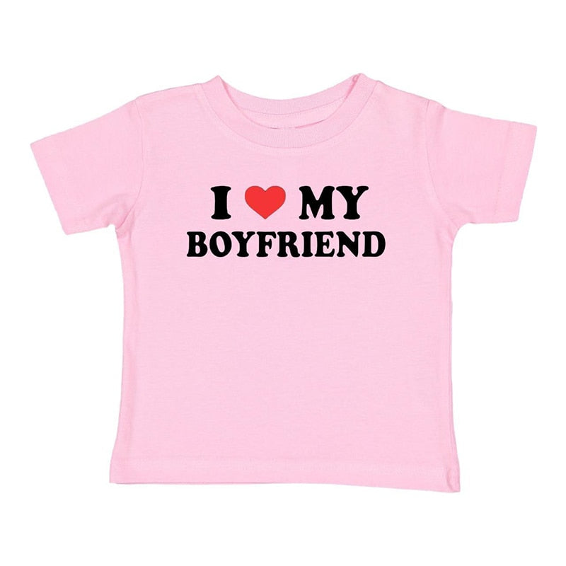 I Love My Boyfriend Crop Top