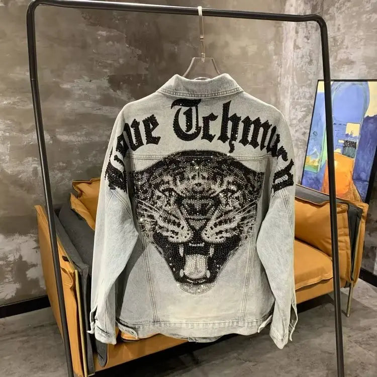 Leopard Rhinestone Jacket