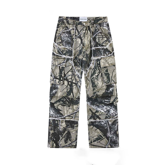 Camouflage Denim Cargos