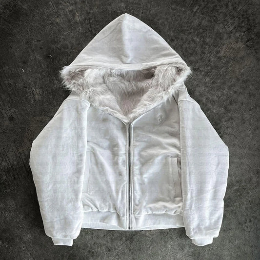 White Faux Jacket