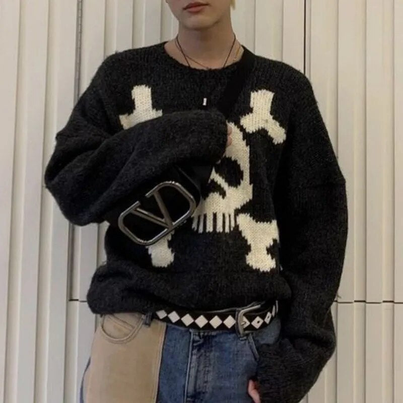 Skull Knitted Sweater