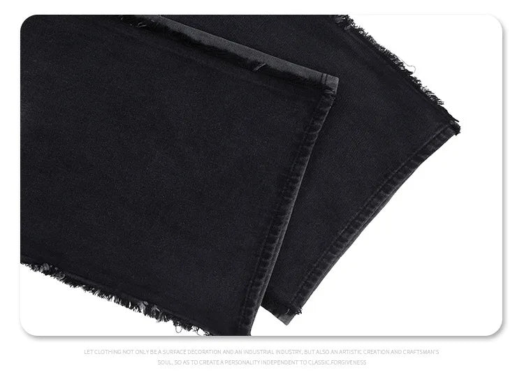 Raw Edge Black Denim