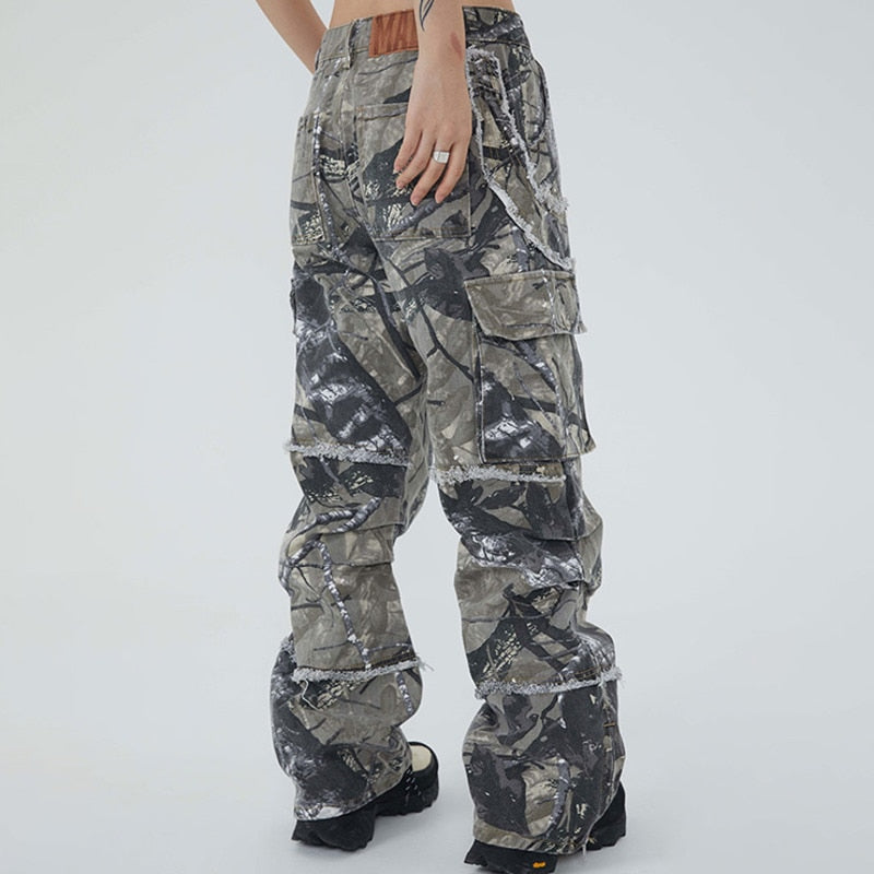 Camouflage Denim Cargos