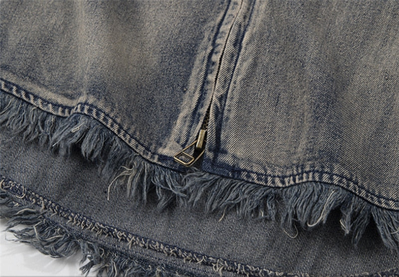 Cropped Denim Shirt