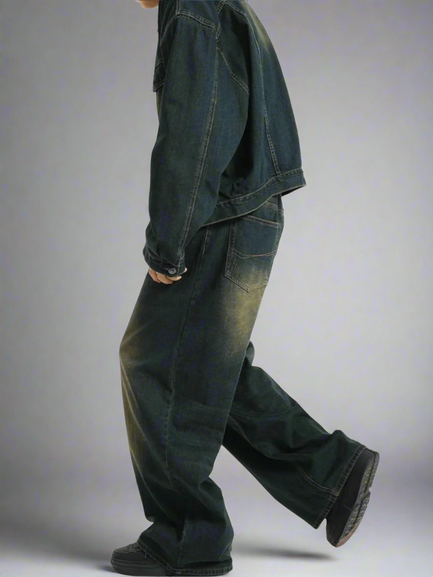 90s Green Wash Denim