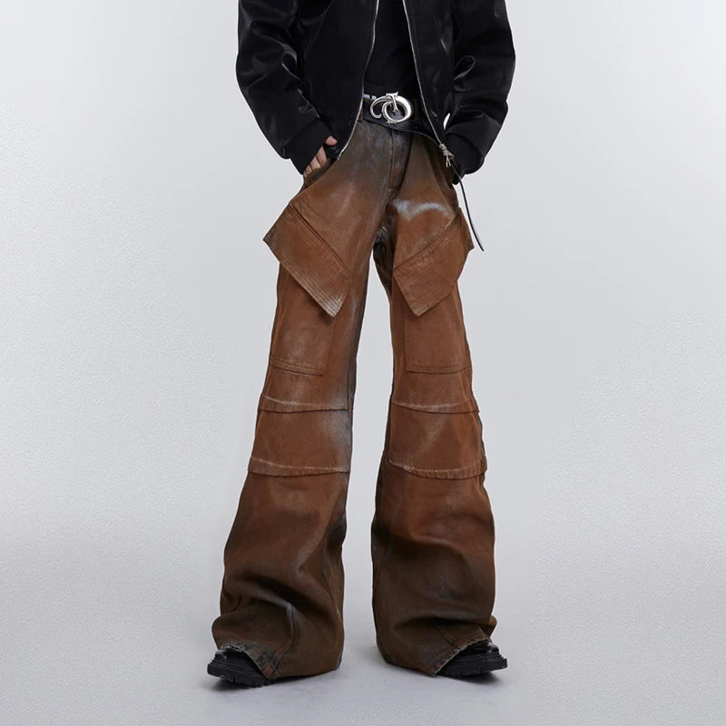 Men's Wide Leg Denim Pants