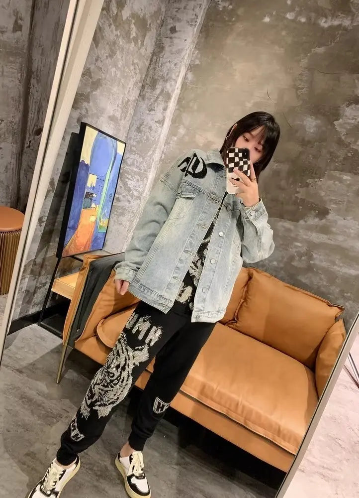 Leopard Rhinestone Jacket