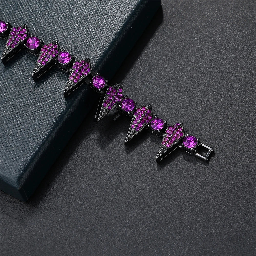 Heritage Purple Rhinestone Chain
