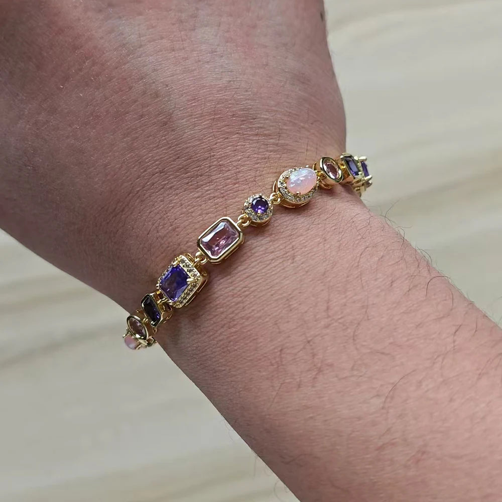 Stone Cross Bracelet