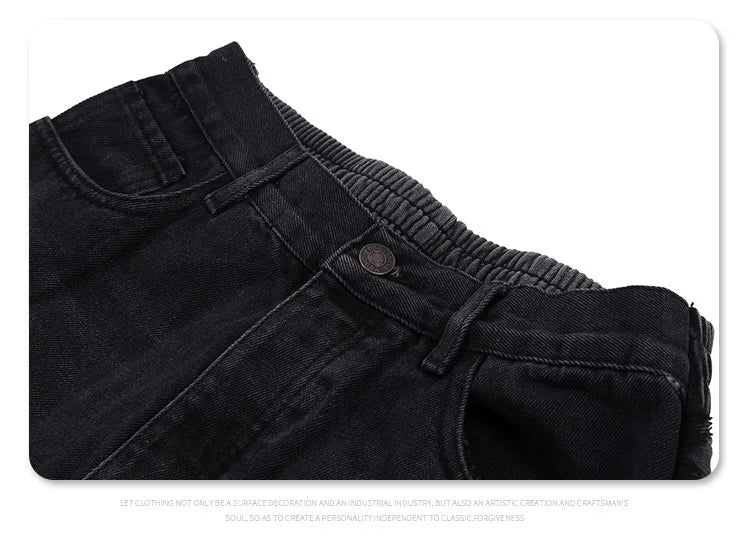 Raw Edge Black Denim