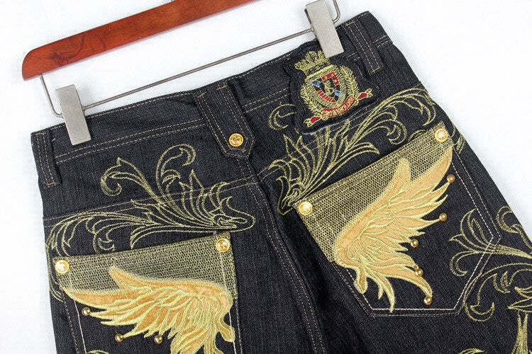 Men's Golden Wings Denim Shorts