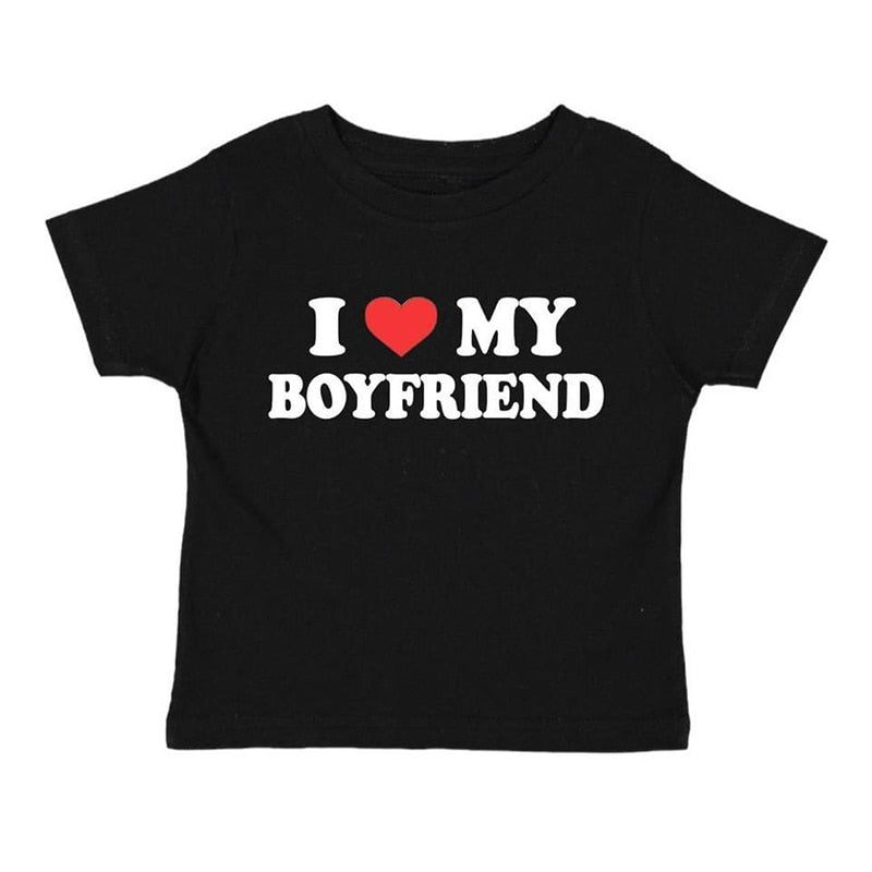 I Love My Boyfriend Crop Top