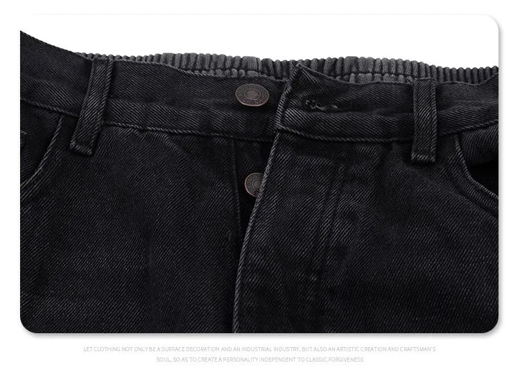 Raw Edge Black Denim