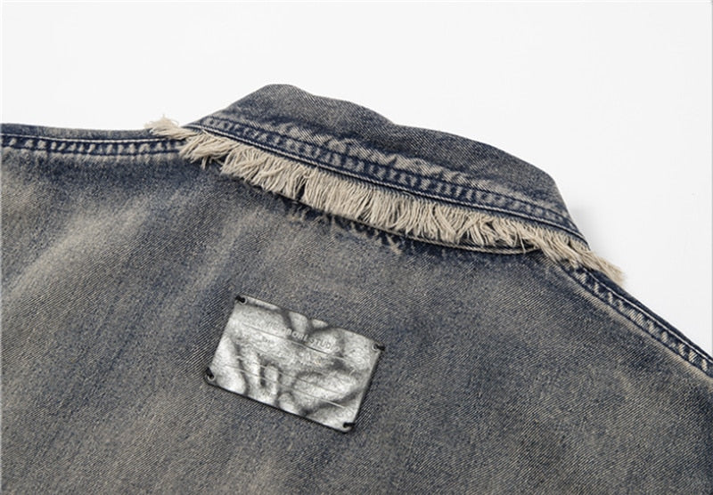 Cropped Denim Shirt