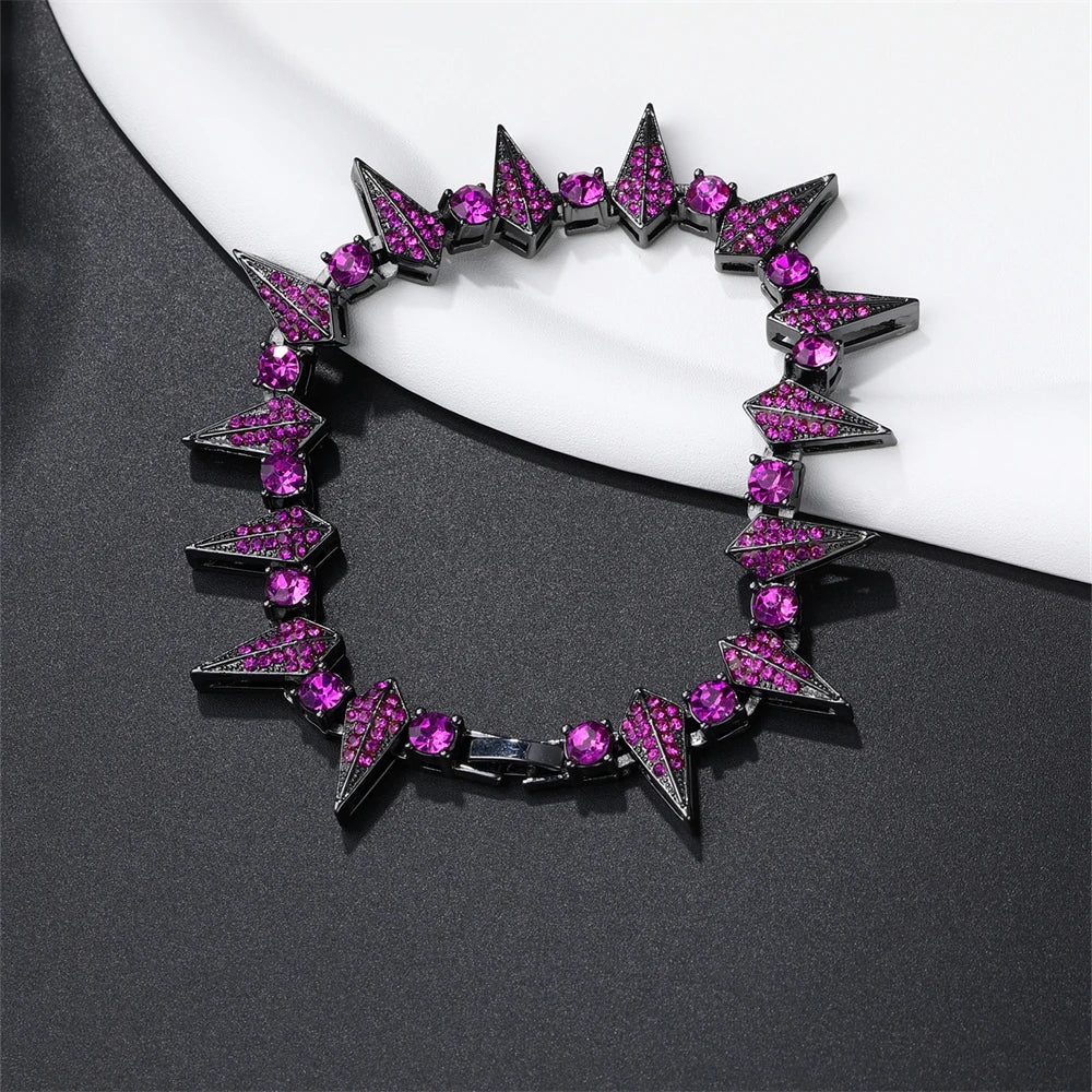 Heritage Purple Rhinestone Chain