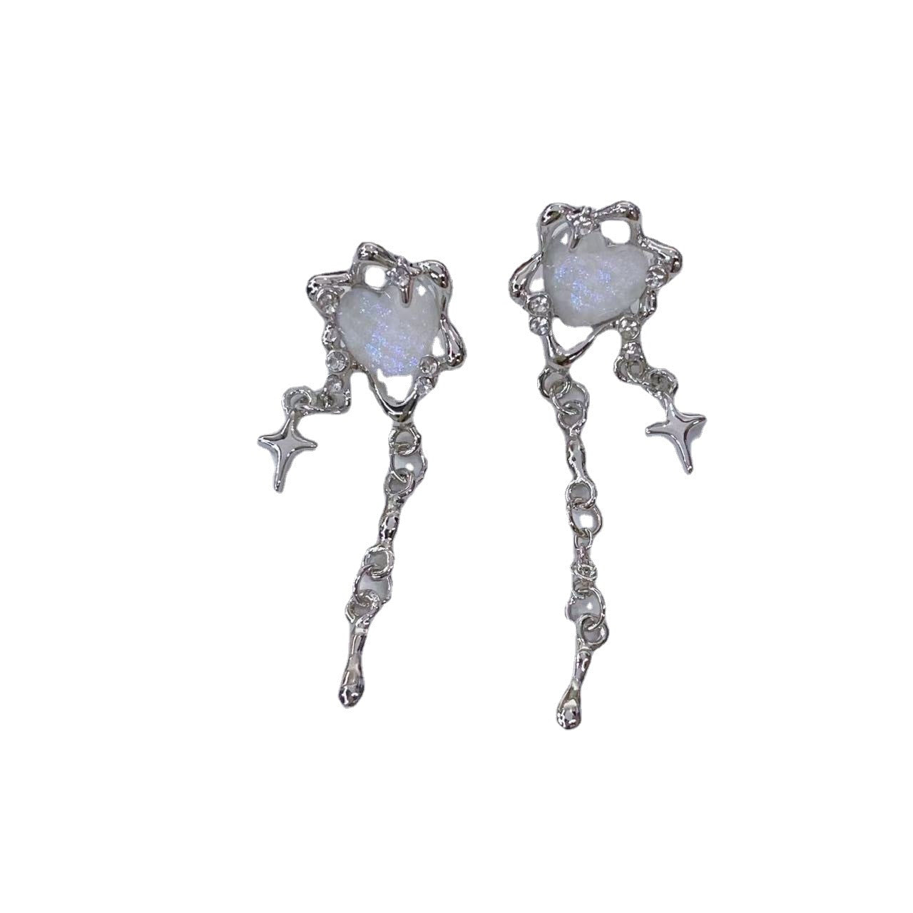 Star Heart Earrings