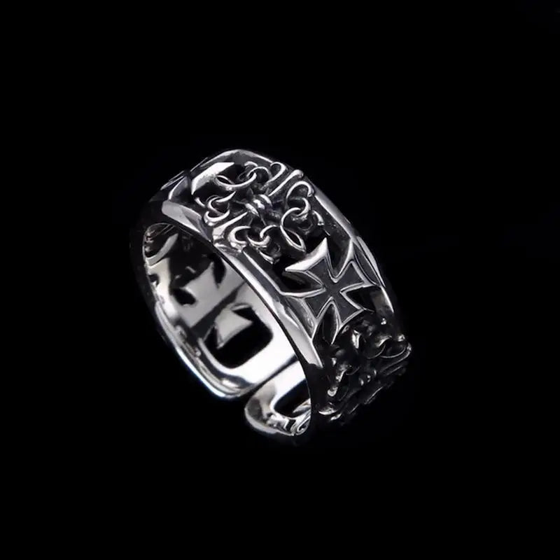 Iron Cross Adjustable Ring