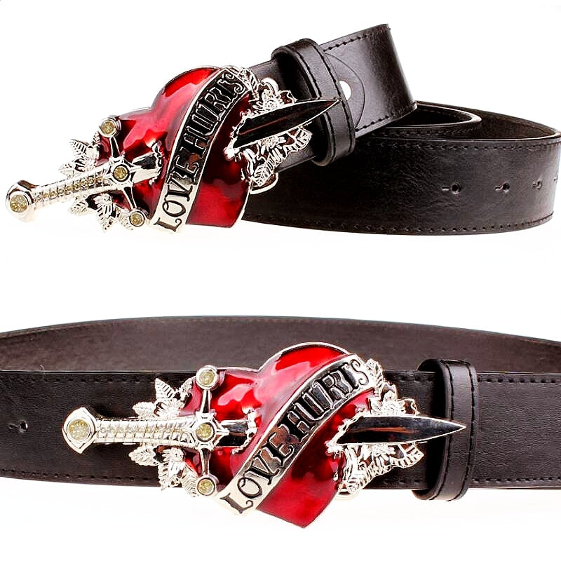 Love Hurts Leather Belt