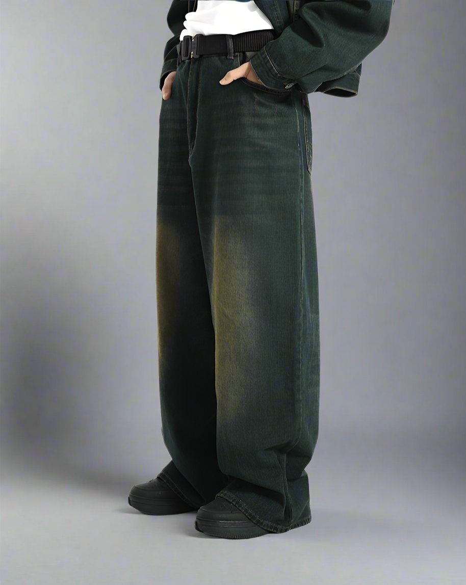 90s Green Wash Denim