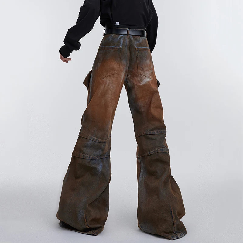 Men's Wide Leg Denim Pants